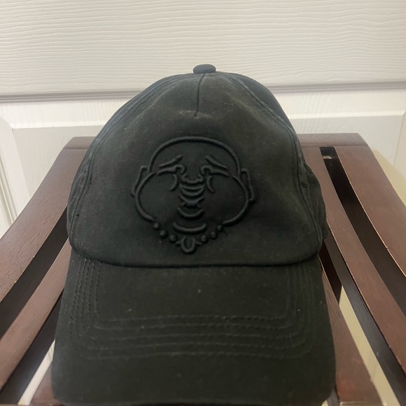 True Religion vintage black Buddha cap, OS - Picture 3 of 8